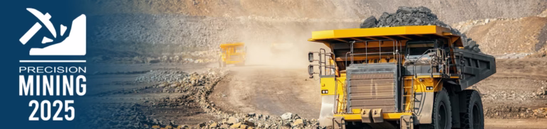 Loadscan mining production banner showing precision volumetric scanning to improve mine productivity