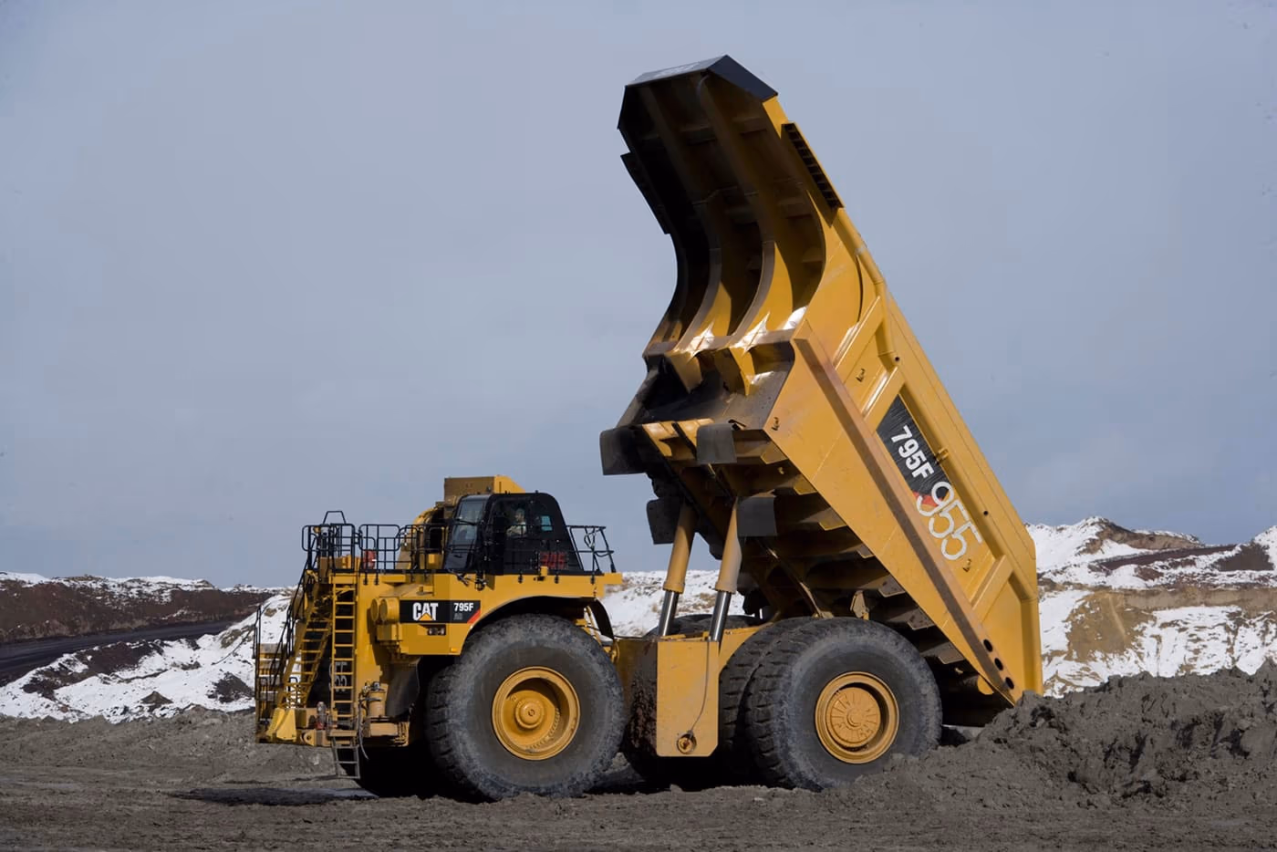 Heavy-duty mining truck carrying a full load, equipped with loadrite retrofits to optimise payload accuracy and reduce operational costs.